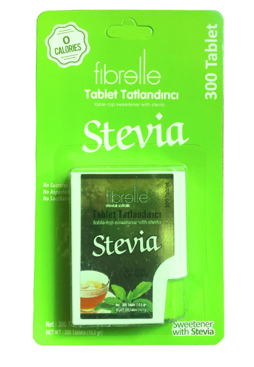 Fibrelle Stevialı Tablet Tatlandırıcı Dispencer 300 TABLET